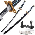 Cold Blade Carbon Steel Demon Slayer Sword, Metal&Plastic Anime Samurai, 40 Inches, Nichirin Katana, Tokitou Muichirou