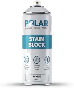 Polar Stain Block Wall & Ceiling Primer Spray, White 400 ml - Ideal for Interior Wood, Walls & Ceilings - Prevent & Permanently Cover Stains & Watermarks from Resurfacing (Pack of 1)
