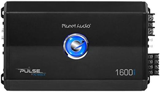 Planet Audio PL1600.4 4 Channel Car Amplifier - 1600 Watts, Full Range, Class A/B, 2/8 Ohm Stable, Mosfet Power Supply, Bridgeable