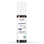 Organic Lavender Essential Oil Roll On - Prediluted with Organic Jojoba Oil and Lavender Essential Oils - Huile Essentielle Lavande - Use for Relaxation and Sleep - Product of Canada