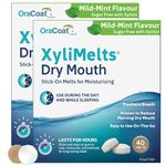 XyliMelts Dry Mouth Relief Discs Mild Mint (80 Count, Pack of 2) – Xylitol Oral Adhering Tablets for Long-Lasting Dry Mouth Relief & Saliva Support Day or Night