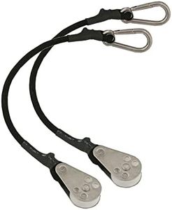 TACO Marine COK-0020-2 Shock Cord with Pulley - 12", Pair, Black, Standard
