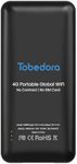 Tobedora Portable Mobile Hotspot Device WiFi for Travel Router Internet on Mobile Hotspot 4G LTE No Contract and SIM Card Required Multi-Carrier Access Coverage of 130+ Countries