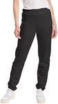 Champion Hanes Women's Mid Rise Cinch Bottom Fleece Sweatpant, Ebony, Small