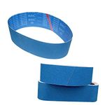 FEIHU Metal Sanding Belt kit. 100 x 915mm Sanding Belts, Zirconium Corundum/Brown Corundum Belt, 60/80/100/120/240/320 per 2 grit. Sander Belts (12 Pieces)