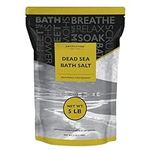 Dead Sea Salt - Mineral Spa Bath Salts - 5 LB Fine Grain Large Bulk Resealable Pack - 100% Pure & Natural - Used for Body wash Scrub - Soak for Women & Men for Skin Issues and to Relax Tired Muscles