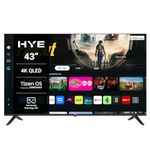 HYE TV - Smart TV, 43" Screen Size, 4K Resolution, QLED Technology, Apple AirPlay, Samsung Tizen OS & Gaming Hub, Versatile Connectivity, Black, Perfect For Streaming, Gaming & Entertainment
