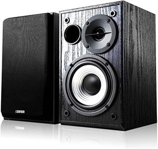 Edifier R980T Active Bookshelf Speakers System - 2.0 Computer Speaker, 24W, MDF Wooden Enclosure, Dual RCA, 4inch Bass Driver, 13mm Tweeter, Powered Studio Monitor (Pair)