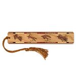 Fishing Flies Fly Lures Engraved Wooden Bookmark - Also Available with Personalization - Made in USA