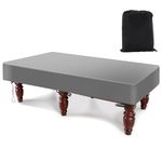 K-Musculo Pool Table Cover, 420D Billiard Table Cover, Waterproof and Tearproof, 6.5/7/7.5/8/8.5/9 Foot Fitted(Grey 9 FT-112 L x 62" W x 8" H)