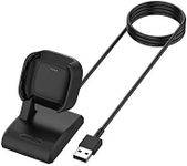 T Tersely Charger Stand for Fitbit Versa 2, 1M/3.3FT Cable Charging Stand Clip Charging Cradle Mount Dock Adapter Holder Compatible with Fitbit Versa2