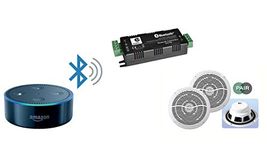 2 x 15W Bluetooth Stereo Amplifier and 5 inch Ceiling Speaker Kit for Amazon Alexa Echo Dot