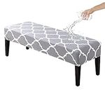 KRFOONN Waterproof Dining Bench Covers Stretch Bench Seat Cushion Slipcovers Removable Bench Seat Protector Cover for Living Room Bedroom Kitchen, A7