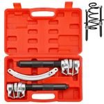 DASBET Coil Spring Compressor Tool | Automotive 2 pcs Heavy Duty Macpherson Strut Spring Compressor Set with Safety Bracket for Car Truck ATV UTV 2200 LB Capacity ﻿