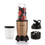 nutripro Copper Juicer Mixer Grinder - Smoothie Maker - 500 Watts (2 Jars, Gold) - 2 Year Warranty