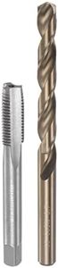 uxcell Tap & Bit Sets, M10 x 1.25 H2 Straight Flute Machine Thread Milling Tap, 8.7mm M35 Cobalt High Speed Steel (HSS-CO) Twist Drill Bit
