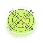 ZEREK Bubble Spirit Levels,32x7mm Circular Surface Level Inclinometers for Leveling Camera RV, Phono, Turntables, Telescope Tripod, Phonograph Instruments Tools