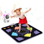 Acelufly Rechargeable Dance Mat Toys for Kids - Light Up Dance Challenge PlayMat with Bluetooth Connect Portable Music Player & 5 Game Modes,Birthday Gift for 3 4 5 6 7 8 9 10+ Year Old Girls Boys