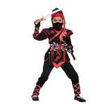 Spooktacular Creations Halloween costume for Child Girl Birdy red ninja costume (Small (5-7 yrs))