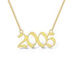 DREAMRAX Gold Special 2005 Year Pendant for Men and Women, Happy Lucky Birthday Year