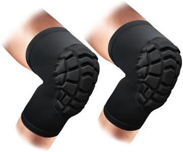 ZODEYI Wrestling Knee Pads Short Knee Sleeve, 2 Pcs Knee Compression Sleeve for Football, Basketball, Volleyball(Black_M_2 Pcs)