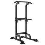 soges Power Tower Height Adjustable Pull Up Bar Station Dip Station Multi-Function Home Gym Equipment Fitness Workout Equipment, PSBB005-CA