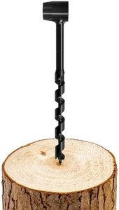 NICAVKIT 5/8" x 10" Long Scotch Eye Hand Wood Auger Drill Bit,5/8 Inch Hand Auger Wrench Manual Hole Maker for Bushcraft Settlers Gear Backpack & Camping Survival Tool