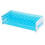 50 Holes Lab Test Tube Rack Holder for 16mm Test Tubes Plastic Test Tube Rack for Scientific Experiments,Scientific Theme Party Decorations(Single)