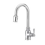 Danze D455557 Opulence Single Handle Pull-Down Kitchen Faucet with SnapBack Retraction, Chrome