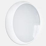 LEDBRITE LED Ceiling Light 2D Bulkhead Emergency 18w Fitting IP65 Switchable 3000K,4000K,6500K LED Outputs