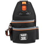 Klein Tools 55833MB MODbox Open Tool Pouch, 4-Pockets, Electrician Pouch, Quickly Attach and Release from Tool Belts and MODBox Rail System