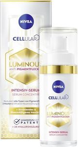 NIVEA Cellular LUMINOUS630 - Siero intensivo anti-pigmento, 30 ml, per la cura del viso con acido ialuronico per una carnagione più uniforme e luminosa, siero contro le macchie di pigmento