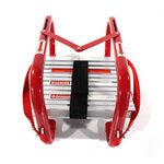 Portable Fire Ladder 2 Story Emergency Escape Ladder 15 Foot with Wide Steps V Center Support