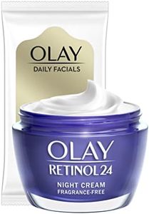 Olay Retinol 24 Crema Notte 50 ml + Daily Facials 5-in-1 Salviette detergenti 7 pz