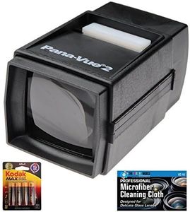 Pana-Vue 2 Illuminated Slide Viewer + AA Batteries + Microfiber Cleaning Cloth