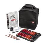 Derwent Carry-all Bag, Black, Accessories Ideal for Sketching and Drawing, Professional Quality Artist Bag, Includes Derwent Pencil Case, 2306220