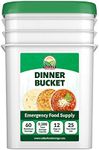 60 Serving Dinner Bucket | Premium Emergency Food Supply | Non-GMO Easy Prep Survival Food 25 Year Shelf Life | Camping Food, Backpacking Meals, Prepper Supplies | Valley Food Storage Packaged in USA