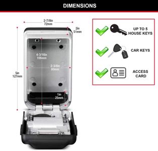 Master Lock Wall Key Safe – Secure Outdoor Key Storage Box