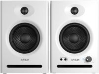 Ortizan C7 Dual-Mode 2.0 Studio Monitors, Active Monitor Speakers for Near Field Music Production, Bluetooth 5.3 Wireless Computer PC Monitor Gaming Bookshelf Speakers(Pair, White)