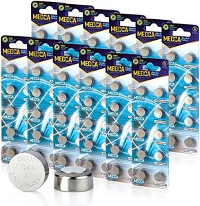 LR44 Batteries - 120 Count Pack - 1.5V Alkaline AG13 357 303 SR44 Battery Button Coin Cell Batteries for Hearing Aids and Hearing Amplifiers