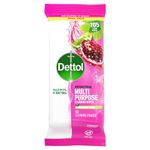 Dettol Antibacterial Multipurpose Cleaning Wipes 105's pomegranate