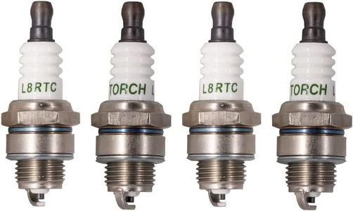 4PK TORCH L8RTC Spark Plug Replace for NGK BPMR8Y BPM8Y Spark Plug, for Champion RCJ6Y Spark Plug, for Kawasaki 920702115 Spark Plug, OEM