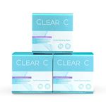 Clear C Premium No Rinse Non Irritating Eyelid Wipes 30count x 3 - Pre-moistened Pads for Dry Eyes, Red Eyes, Daily Use. 3 Boxes of 30 Individually Wrapped Wipes, Bulk Discount Combo