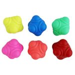 SAS Sports Agility Training Rubber Reaction Ball, Small (Multicolour) (Pack of 6)