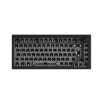 Akko 5075S Mechanical Keyboard Kit, Barebones Gaming Keyboard Wired, Supports QMK/VIA Programmable, 75% ISO Layout, Gasket Mount, Noise Reduction Accessory, with Button (Black)