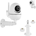 Mippko Baby Monitor Wall Mount Holder Compatible with HelloBaby HB65/HB6550/HB6558/HB66/HB248,ANMEATE SM935E/SM650 / Bonoch/ChildsFarm Baby Monitor,Adjustable Aluminum Alloy Mount,1 Pack White