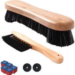 BETTERLINE Billiard Pool Table Brushes for Rail Cleaning - Bonus Cue Chalk Cubes and Pool Table Spot Dot Stickers