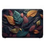 WALLTON - Colorful Leaves Generative HD Quality Vinyl Laptop Skin Decal/Sticker Protector, Fits Dell, Hp, Lenovo, Toshiba, Acer, ASUS and for All Models Up to 11.6" - 15.6" Inch, Pack of 1