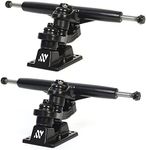 ANTWHEEL Sidewinder II Longboard/Skateboard/surf Skateboard Black Skateboard Double Kingpin Trucks 7" Hanger 9.72" Axle (Set of 2) Free Hardware (7" Hanger 9.72" Axle)