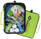 Donic-Schildkröt Alltec Hobby Outdoor Table Tennis Set, 2 Plastic Bats, Weatherproof and Washable, 3 Balls, Valuable Bag, 788648